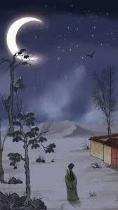 那夜缺月掛疏桐